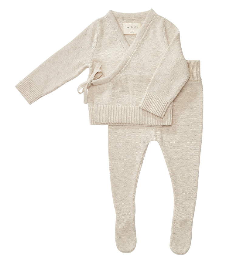 Baby Knit Kimono Top & Footie