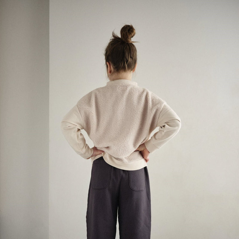 Kids Half Zip Sherpa Pullover
