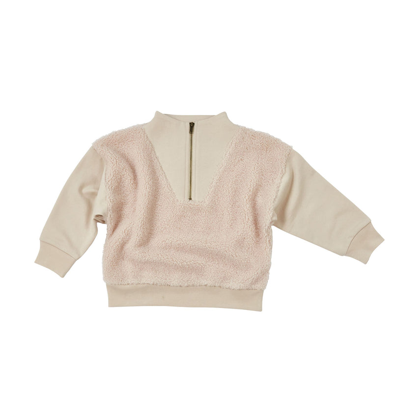 Kids Half Zip Sherpa Pullover