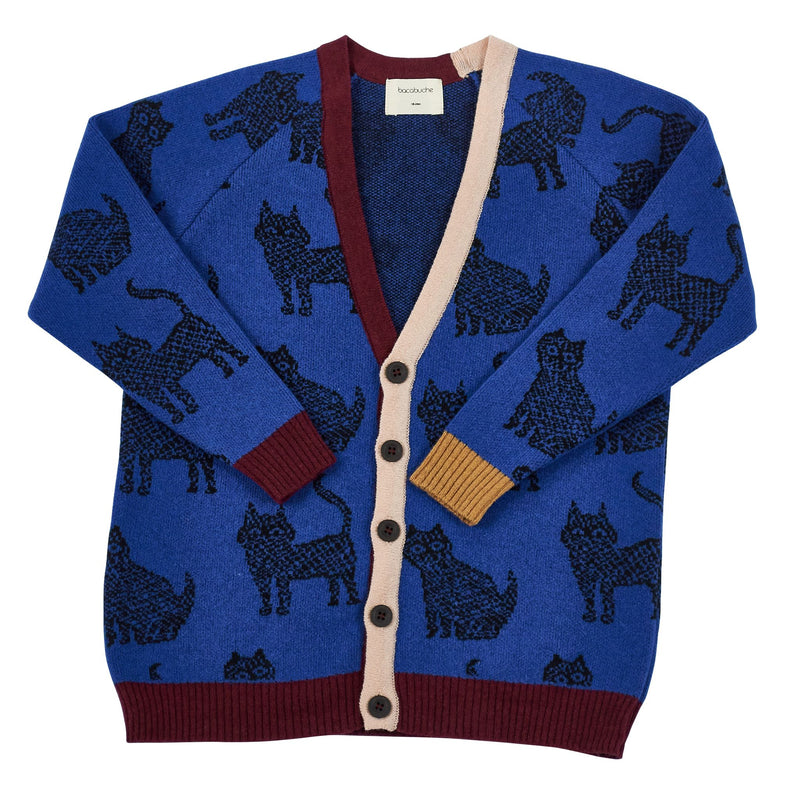 Kids Oversized Cat Cardigan