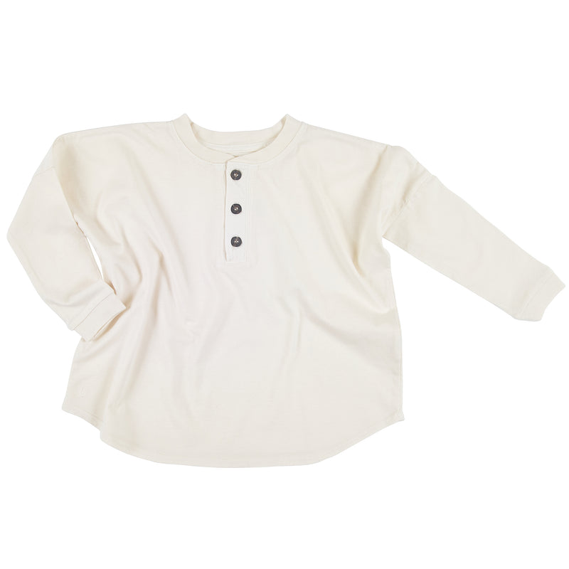 Kids Wide Body Long Sleeve Henley