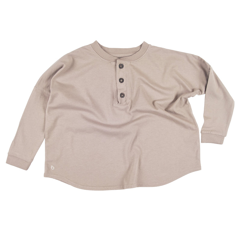 Kids Wide Body Long Sleeve Henley