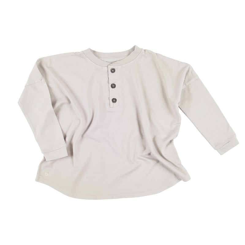 Kids Wide Body Long Sleeve Henley
