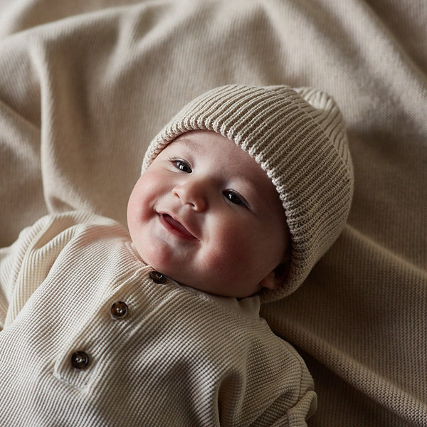 Baby Ribbed Pima Cotton Beanie