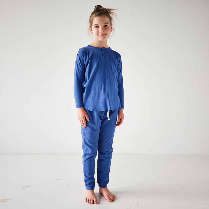Kids Wide Body Long Sleeve Henley