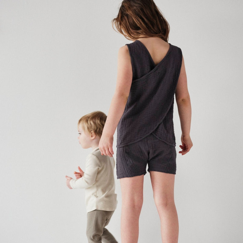 Kids Gauze Oversized Short