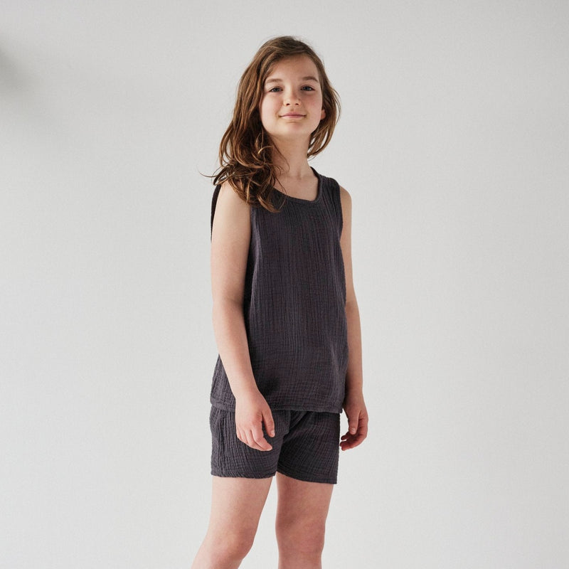 Kids Gauze Oversized Short