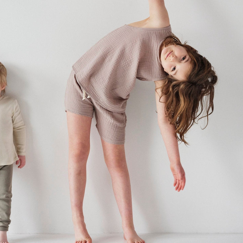 Kids Gauze Oversized Short