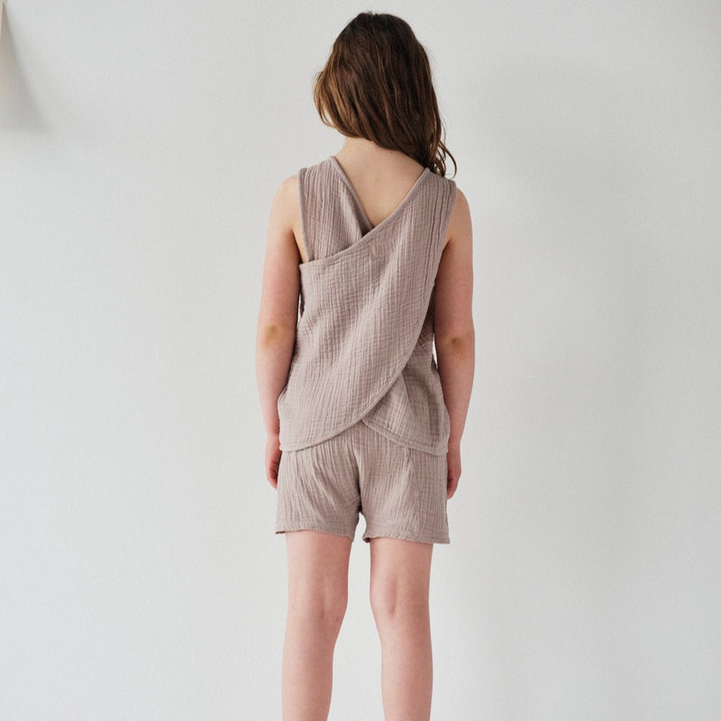 Kids Gauze Oversized Short