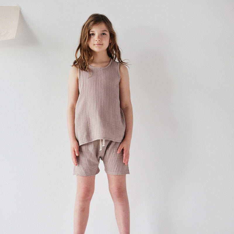 Kids Gauze Oversized Short