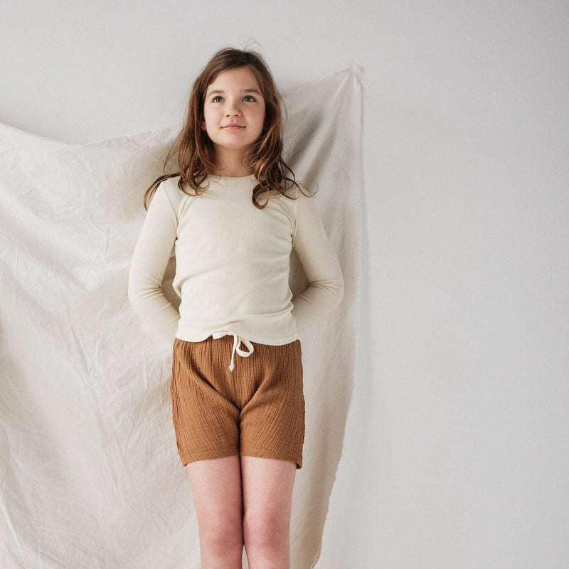 Kids Gauze Oversized Short